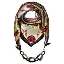 Load image into Gallery viewer, Ooh La La Jewelry Scarf with Chain Necklace
