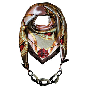 Ooh La La Jewelry Scarf with Chain Necklace