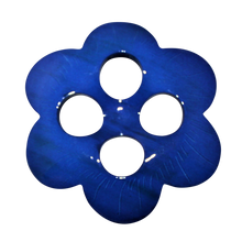 Load image into Gallery viewer, Flower Scarf Locket in Royal Blue Buffalo Horn Lacquer
