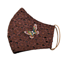 Load image into Gallery viewer, Chocolate Indulgence Face Mask with Butterfly Pin
