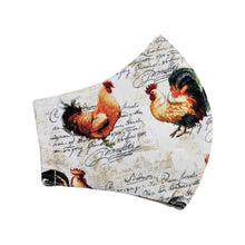 Load image into Gallery viewer, French Country Roosters Face Mask
