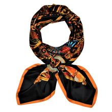 Load image into Gallery viewer, Fairytale Silk Twill Scarf with Buffalo Horn Scarf Locket
